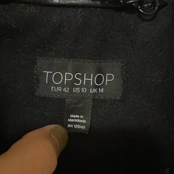 TOPSHOP Wool Coat - Picture 2 of 9